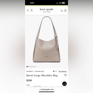 Kate spade Knott shoulder bag size large